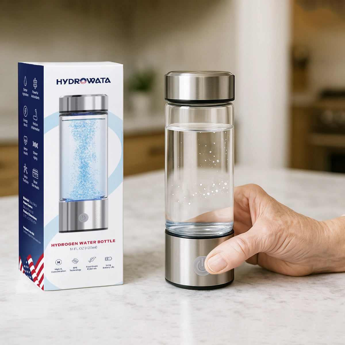 HydroWata™ Hydrogen Water Bottle