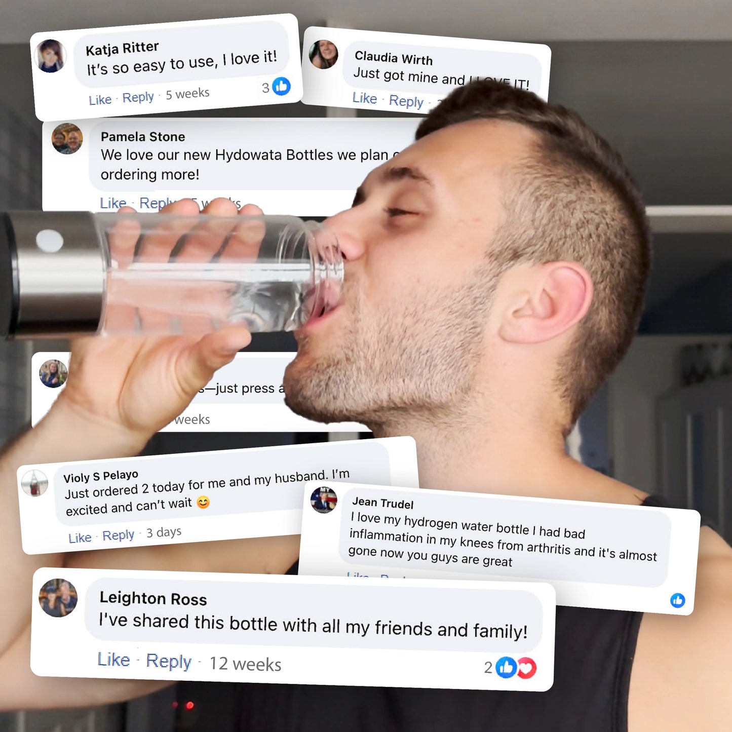 HydroWata™ Hydrogen Water Bottle