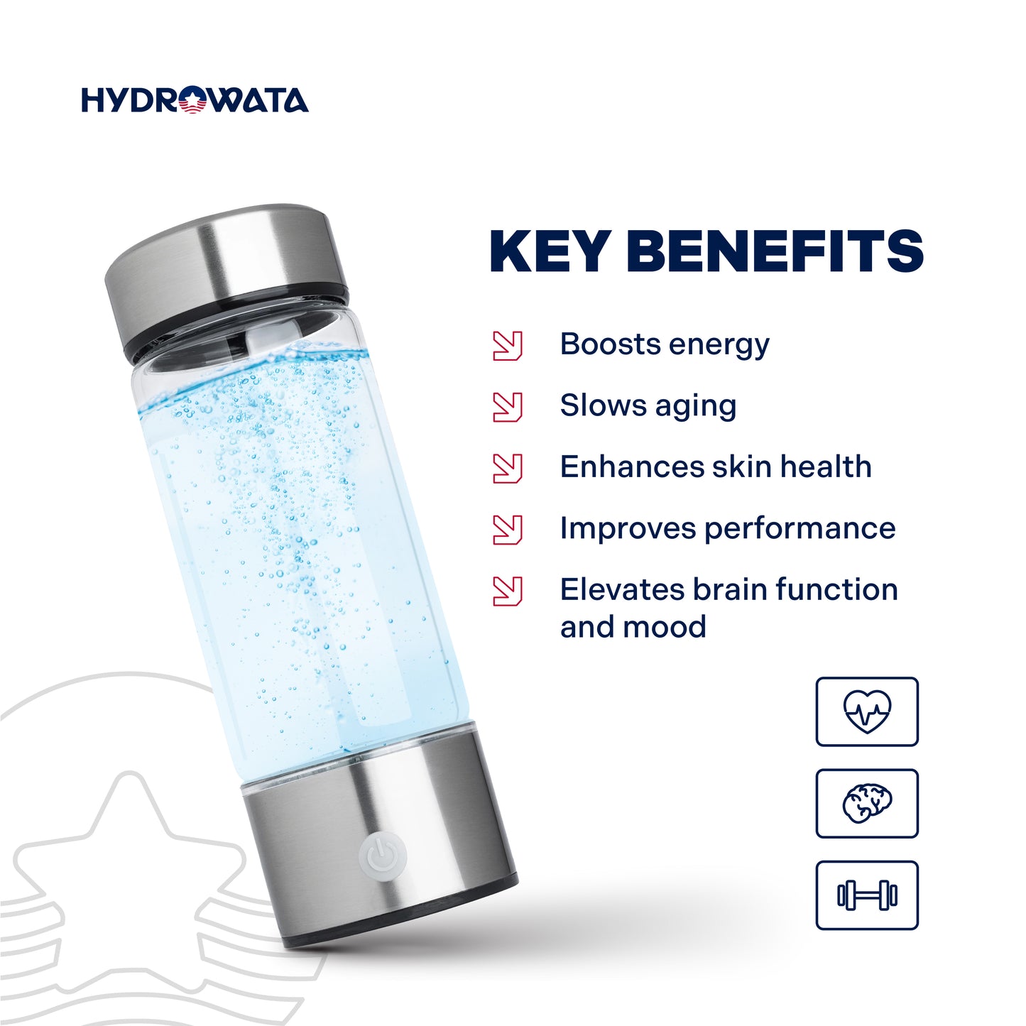 HydroWata™ Hydrogen Water Bottle