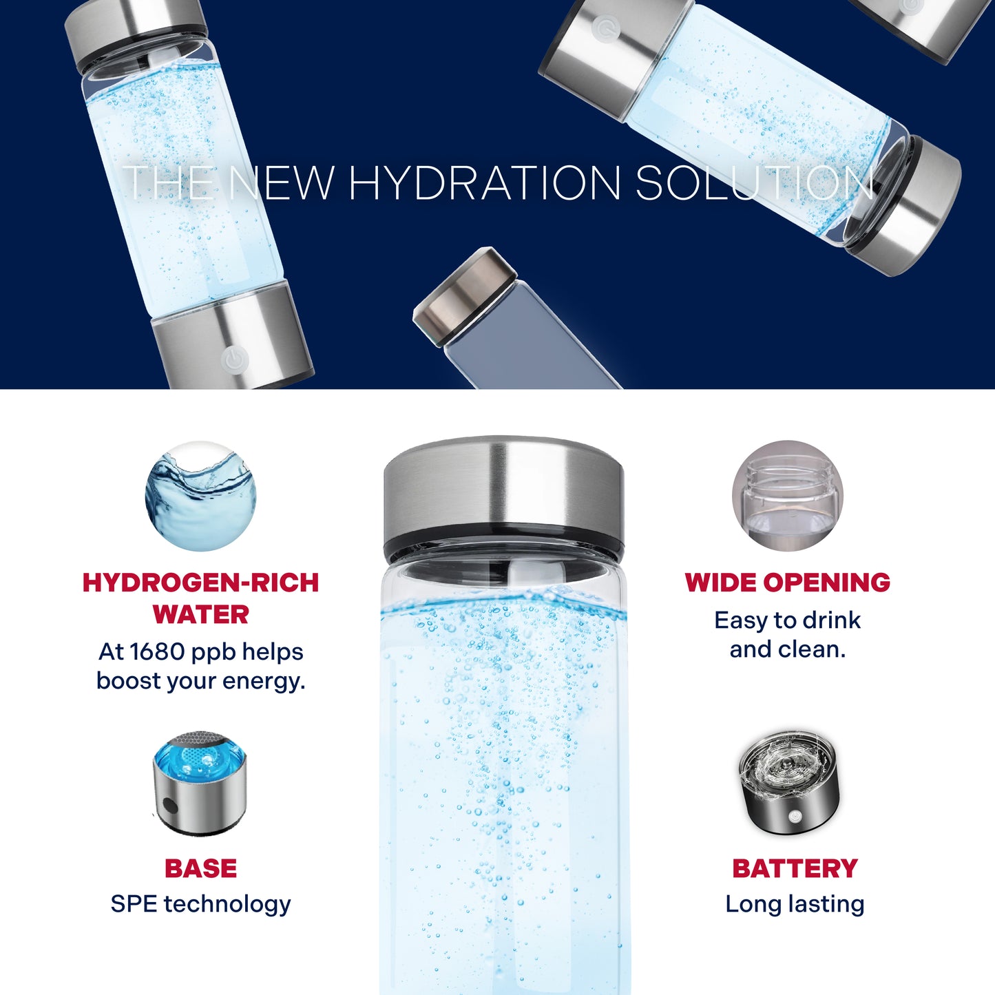 HydroWata | Hydrogen Water Bottle - Flash Sale