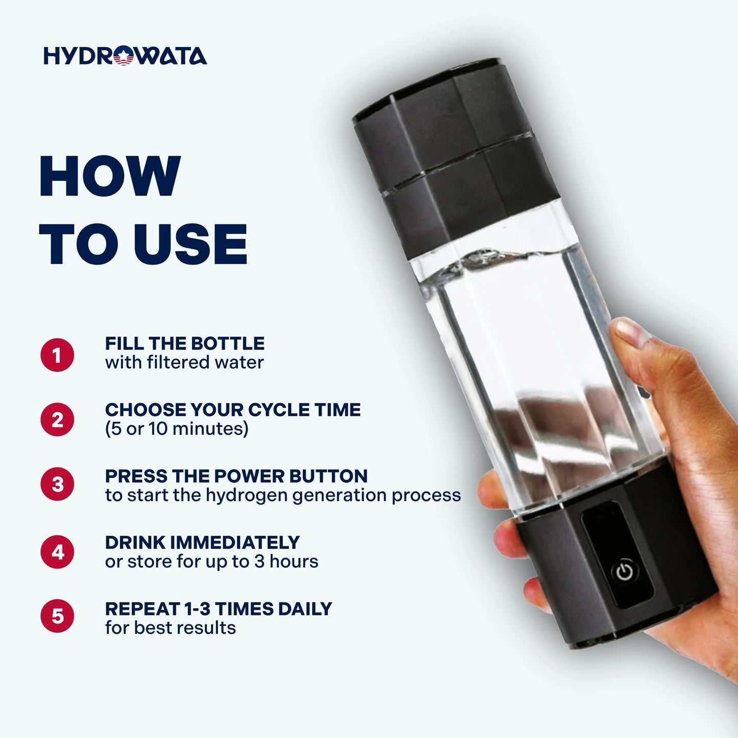 HydroWata™ Hydrogen Water Bottle - PRO