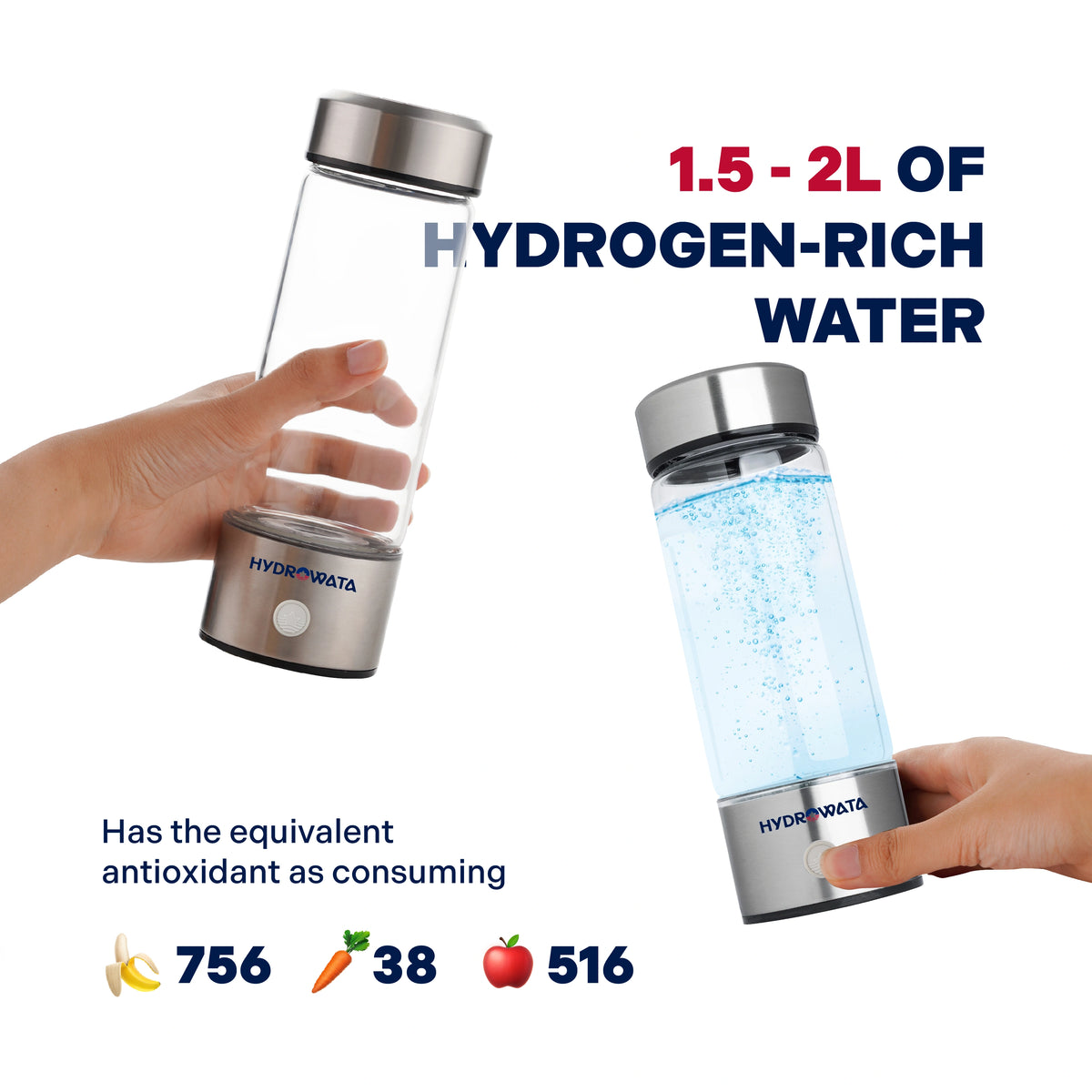 Hydrow Liquid HydroWata™ Hydrogen Water Bottle