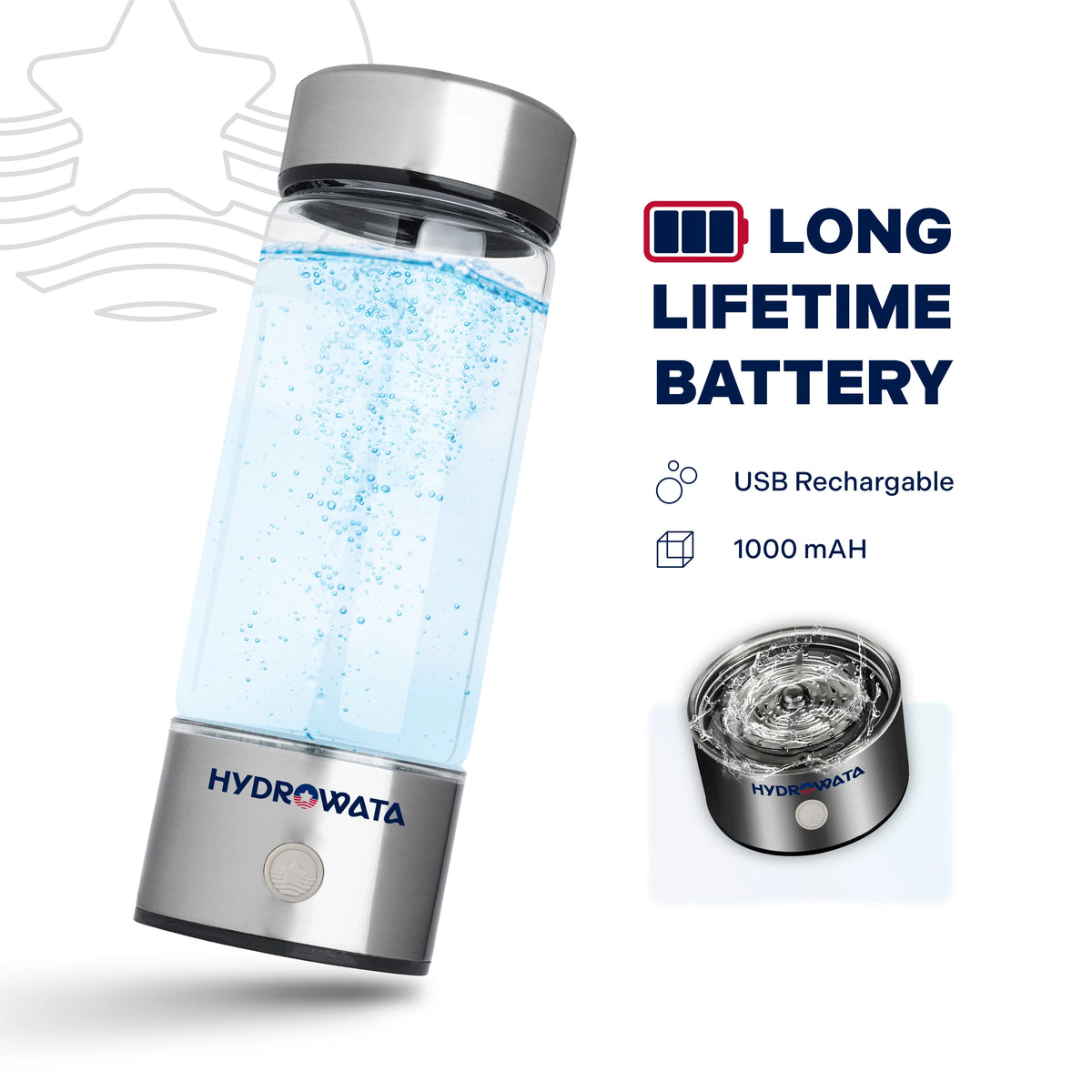 Hydrow Liquid HydroWata™ Hydrogen Water Bottle