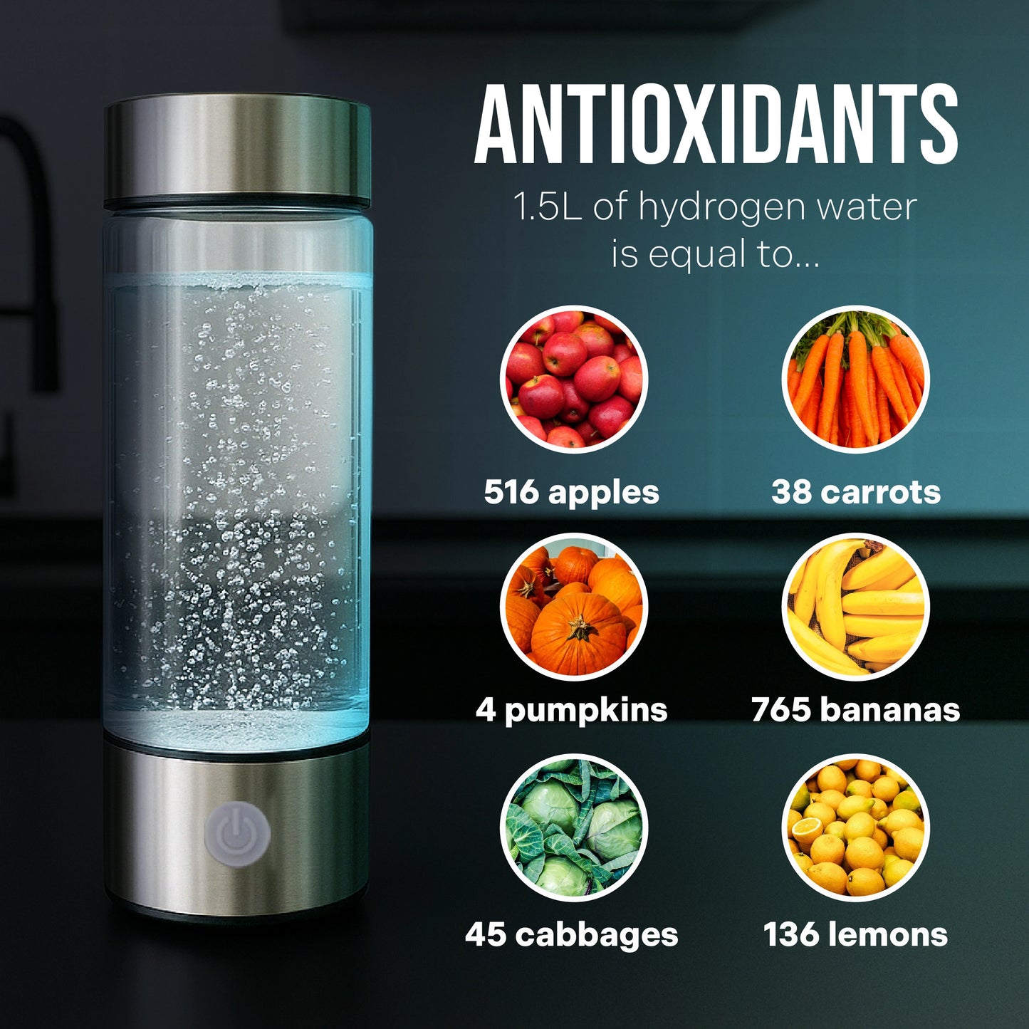 HydroWata | Hydrogen Water Bottle & FREE Gift - Holiday Sale