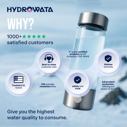 HydroWata | Hydrogen Water Bottle & FREE Gift - Holiday Sale