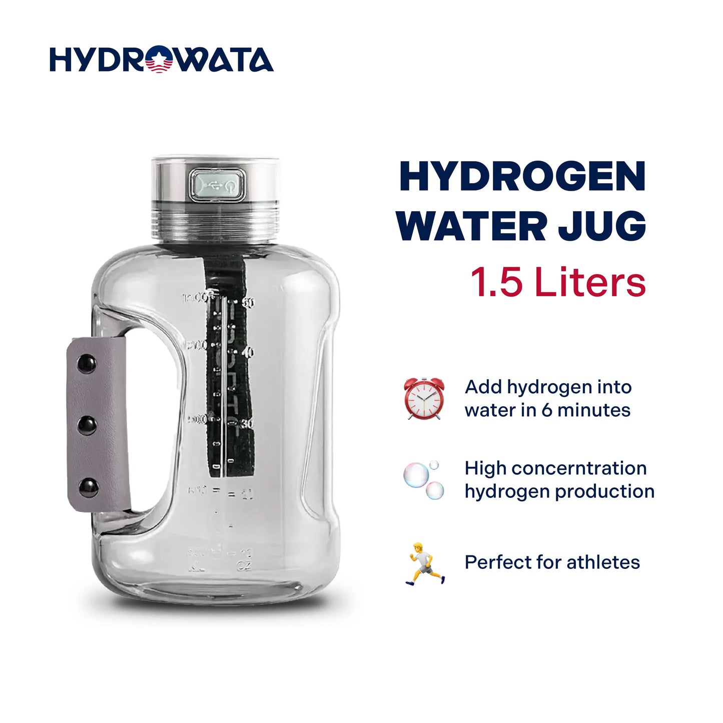 HydroWata™  Hydrogen Water Jug - 1500 ML