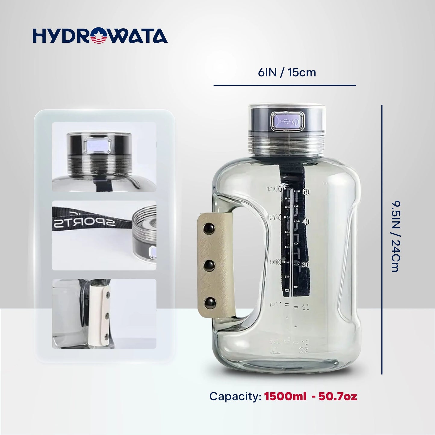 HydroWata™  Hydrogen Water Jug - 1500 ML