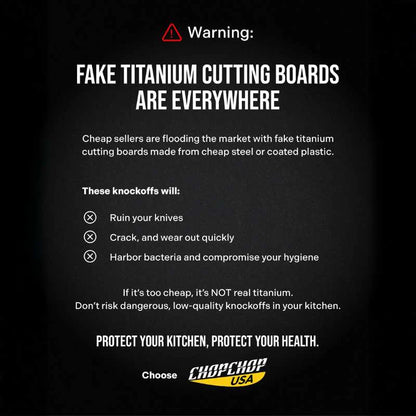 ChopChop USA 100% Pure Titanium Cutting Board