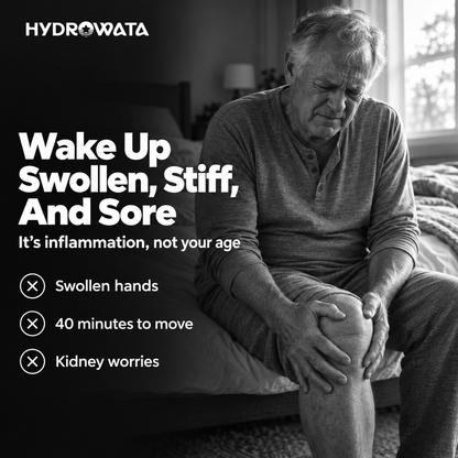 Wake Up Swollen, Stiff, And Sore - HydroWata Hydrogen Water Bottle