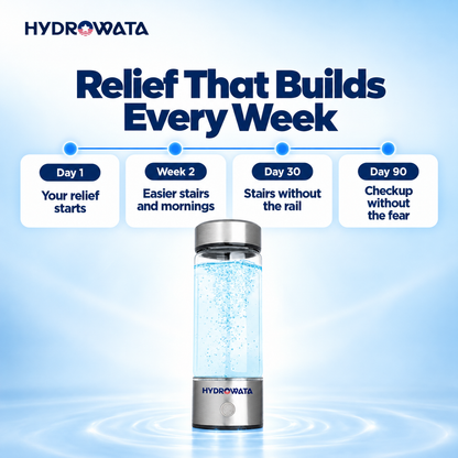 Relief That Builds Every Week - HydroWata Hydrogen Water Bottle