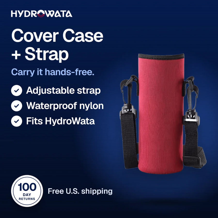 BOTTLE COVER CASE with a strap